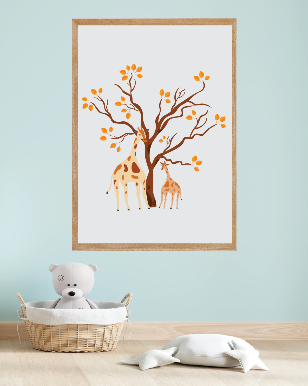 Giraffe mom & baby